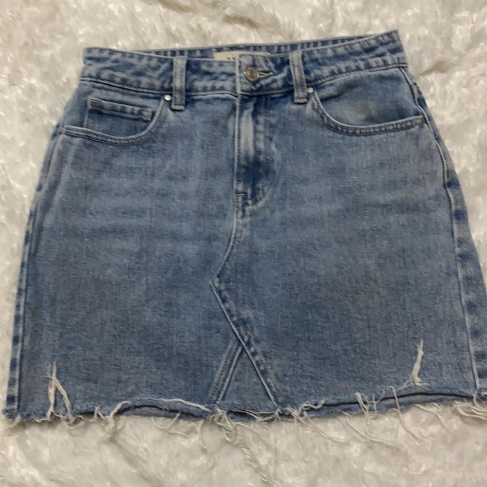 Denim mini skirt
